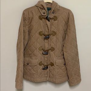 Ralph Lauren tan corduroy coat / jacket. Large